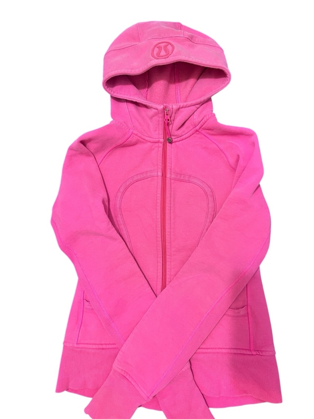 lululemon athletica Hot Pink Hooded Full-Zip Jacket